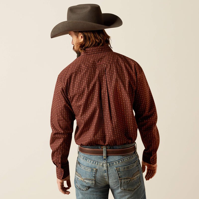 Ariat MNS Seabrook LS Shirt Brown 10052369 - Southern Soule Designs