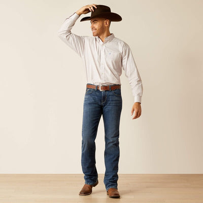 Ariat MNS Talbott Classic Fit Long Sleeve White 10052617 - Southern Soule Designs