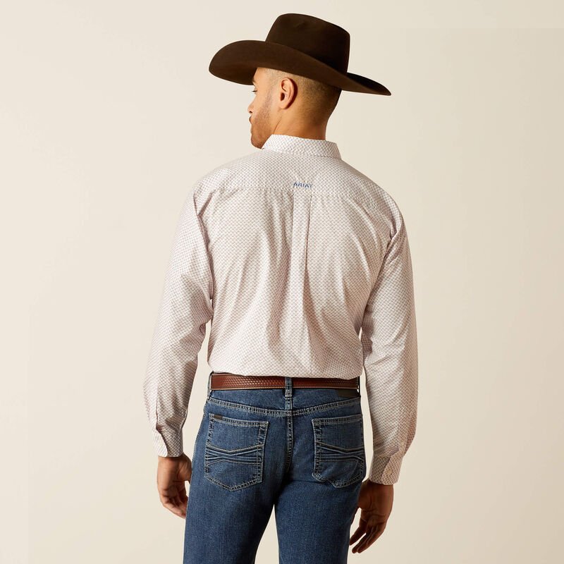 Ariat MNS Talbott Classic Fit Long Sleeve White 10052617 - Southern Soule Designs