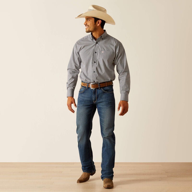 Ariat MNS Tatum LS Dress Blues 10048369 - Southern Soule Designs