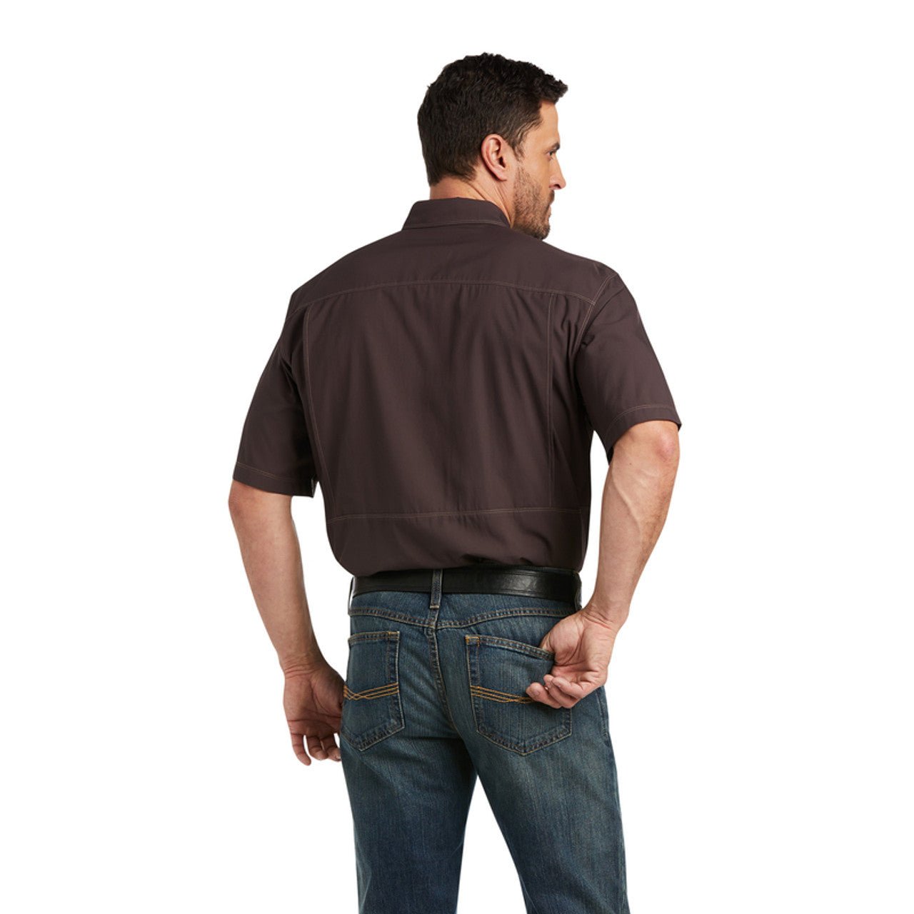 Ariat MNS Venttek Outbound SS Chocolate 10035441 - Southern Soule Designs