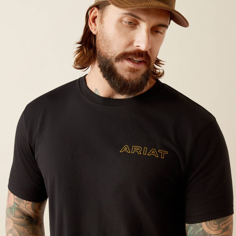 Ariat MNS Western Wear Tee Black 10053994 - Southern Soule Designs