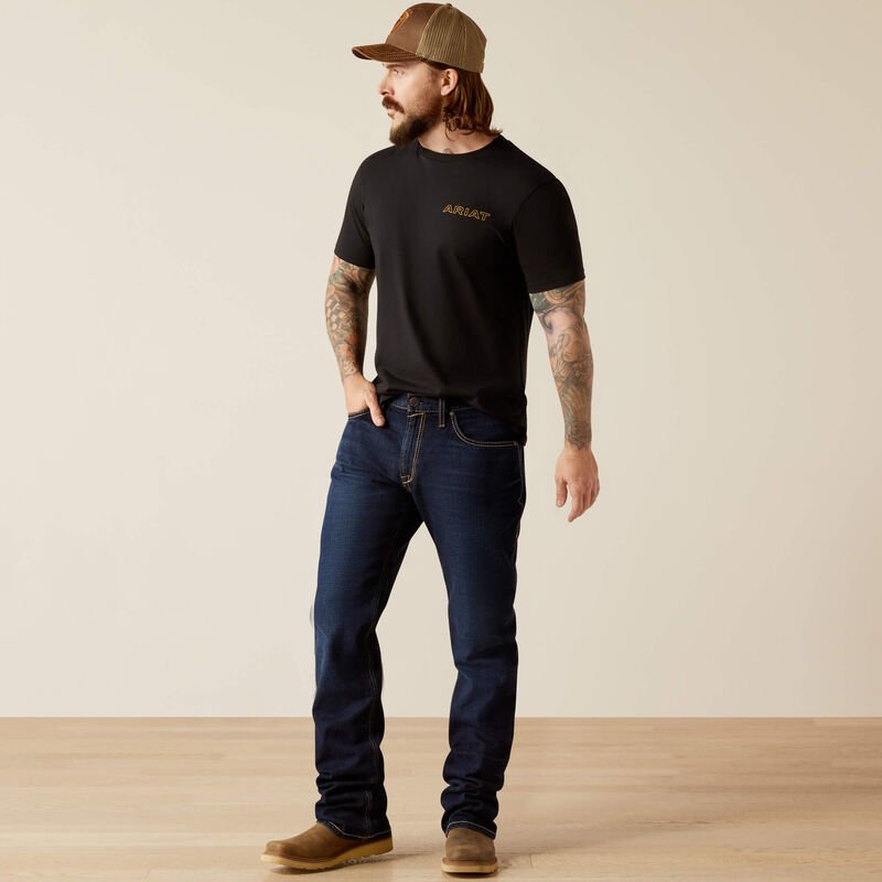 Ariat MNS Western Wear Tee Black 10053994 - Southern Soule Designs
