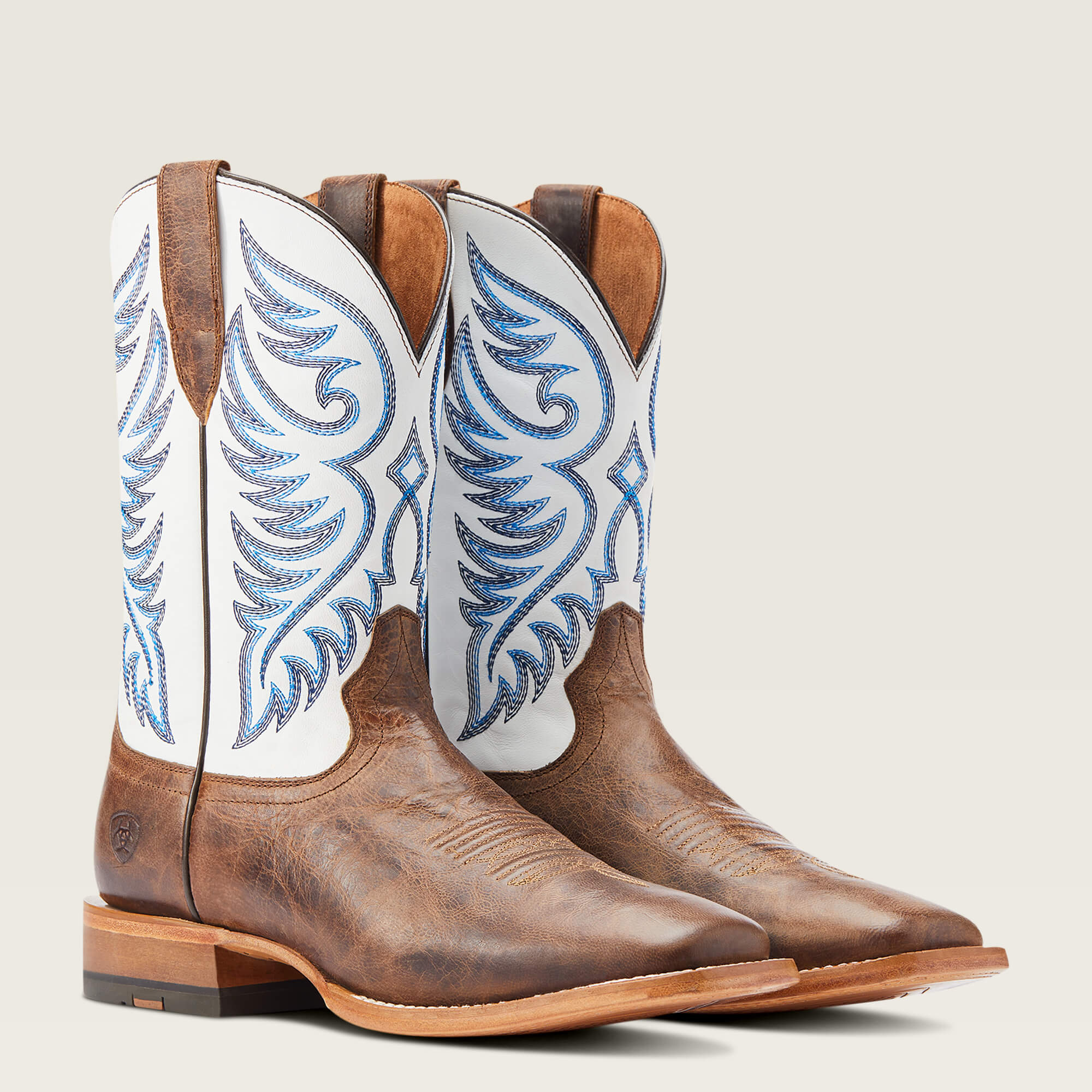 Ariat MNS Wiley Pecan Brown/Cream Boots 10044569 - Southern Soule Designs