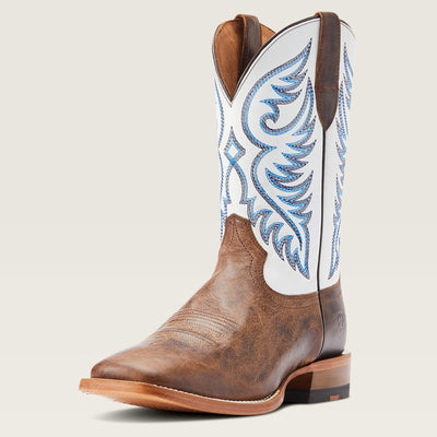 Ariat MNS Wiley Pecan Brown/Cream Boots 10044569 - Southern Soule Designs
