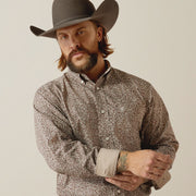 Ariat MNS Wrinkle Free Gerard LS Brown 10052376 - Southern Soule Designs