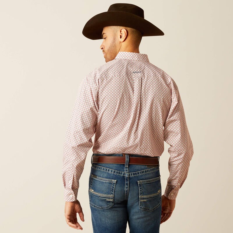 Ariat MNS Wrinkle Free Larson LS Shirt Light Blue 10052384 - Southern Soule Designs