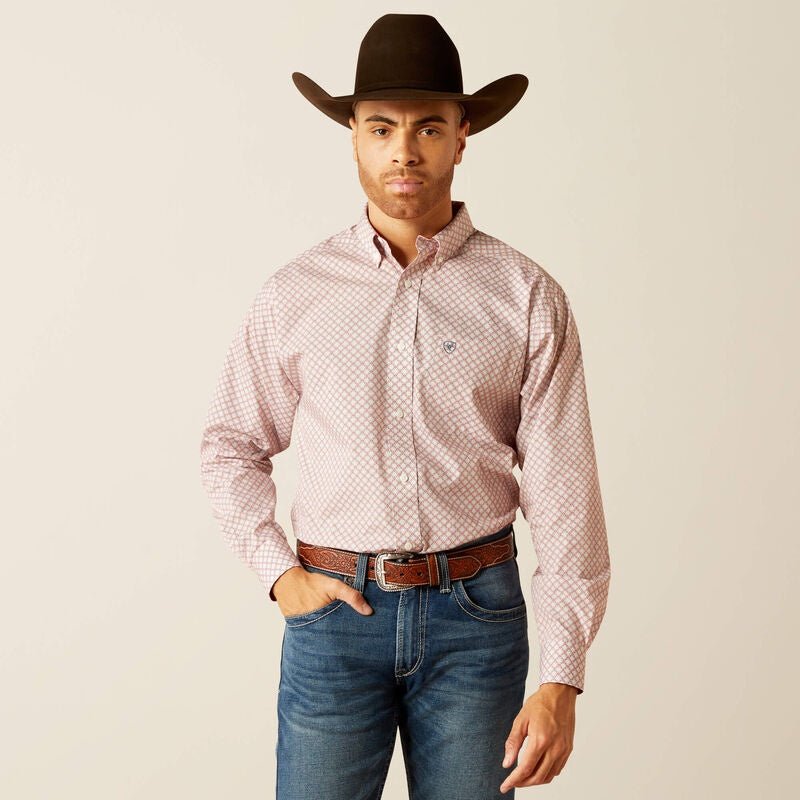Ariat MNS Wrinkle Free Larson LS Shirt Light Blue 10052384 - Southern Soule Designs