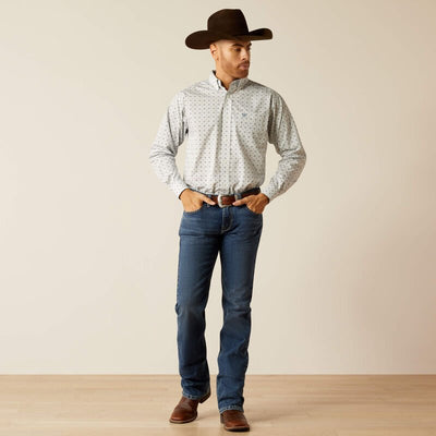 Ariat MNS Wrinkle Free Lucca LS Shirt Light Blue 10052387 - Southern Soule Designs