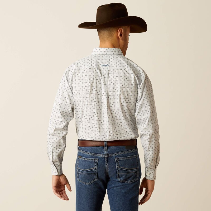 Ariat MNS Wrinkle Free Lucca LS Shirt Light Blue 10052387 - Southern Soule Designs