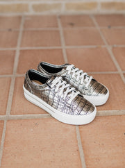 Ariat Skylar Shoe Silver Croc Print 10080402 - Southern Soule Designs