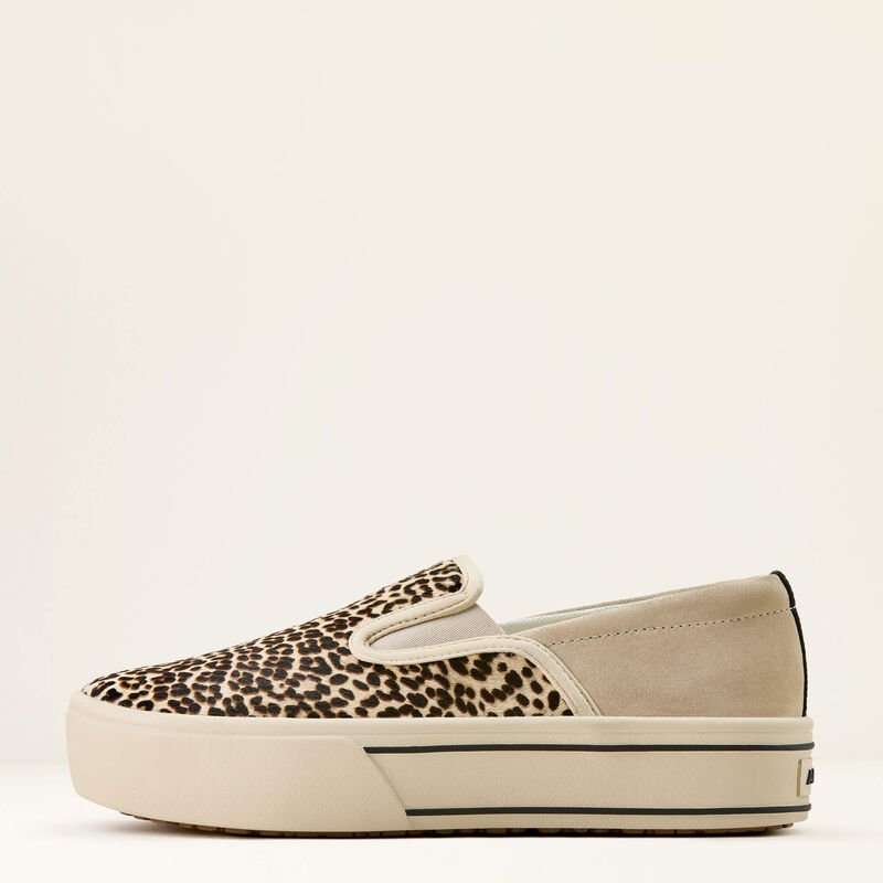 Ariat Skylar Slip On Shoe Cream Cheetah 10074363 - Southern Soule Designs