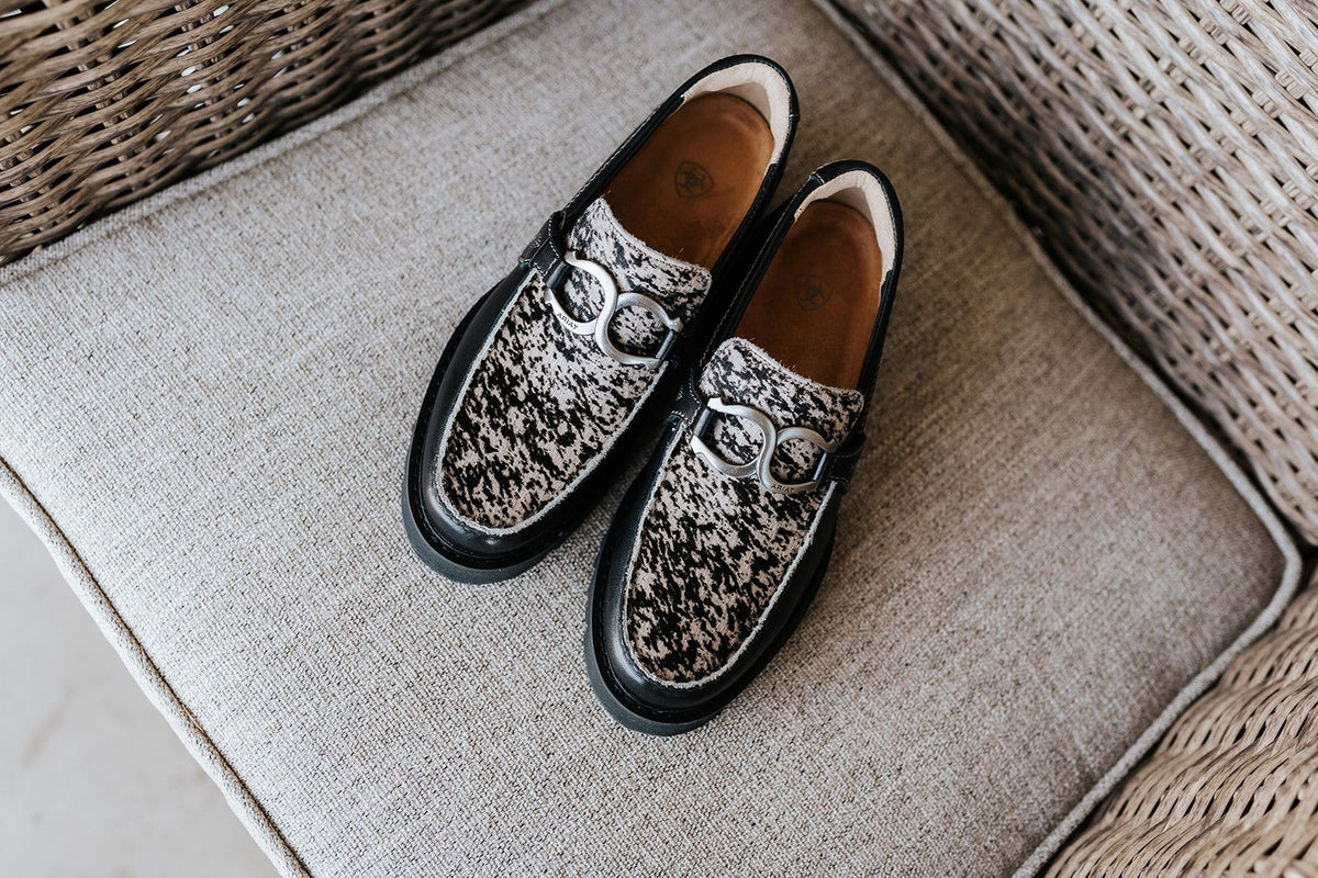 Ariat Stratford Bit Loafer Black/Brindle 10080280 - Southern Soule Designs