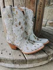Ariat WMS Bandida White Metallic Hair Boots - Southern Soule Designs