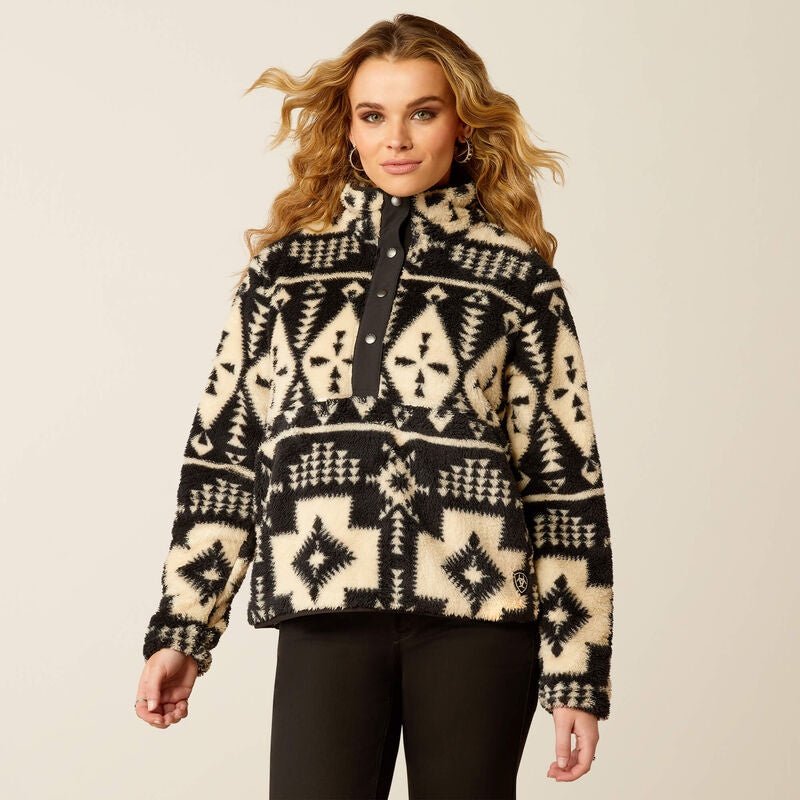 Ariat WMS Berber Snap Front Sweatshirt Winslow Southwest 10053010 - Southern Soule Designs
