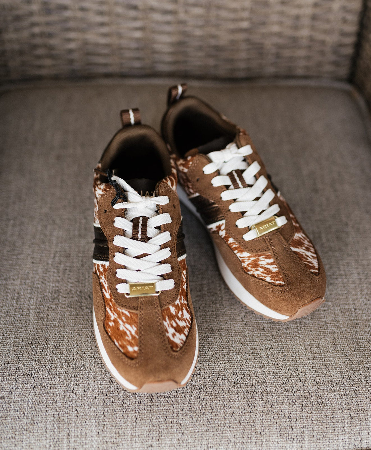 Ariat WMS Chestnut Suede Ranch Runner Tennis Shoe 10080385 - Southern Soule Designs