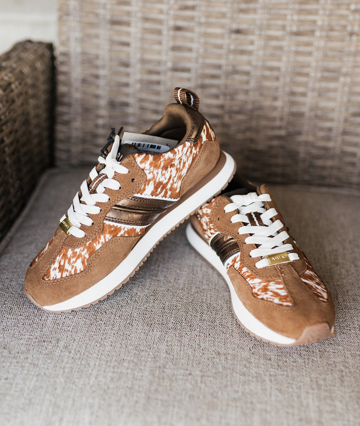 Ariat WMS Chestnut Suede Ranch Runner Tennis Shoe 10080385 - Southern Soule Designs