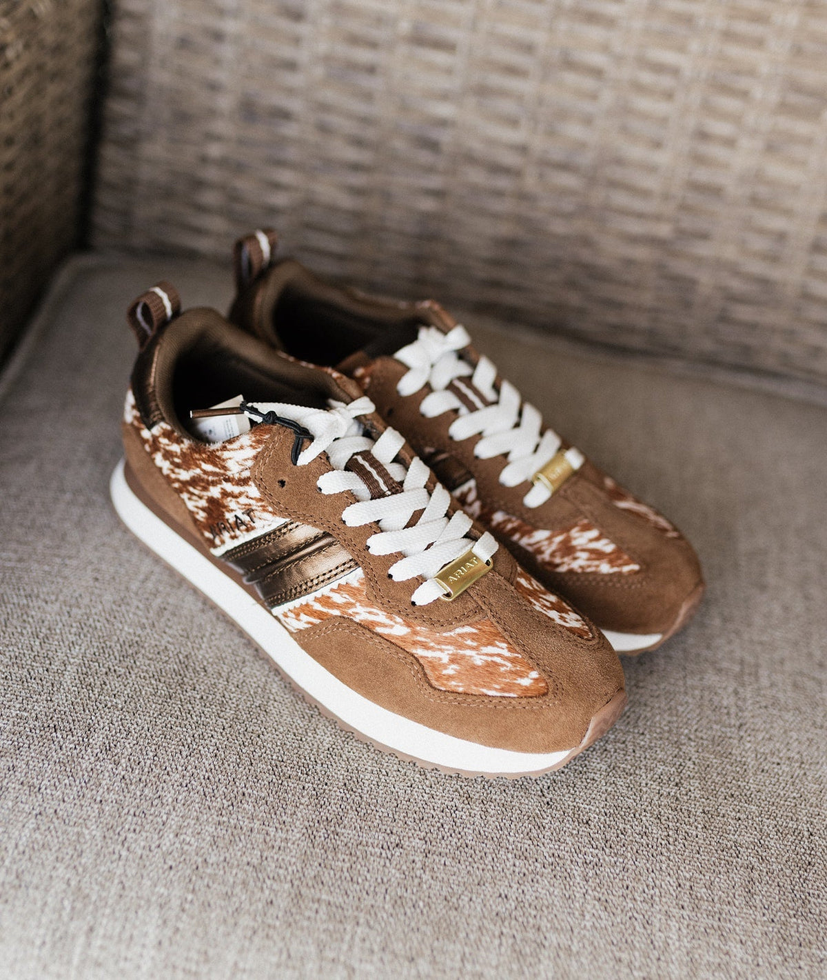 Ariat WMS Chestnut Suede Ranch Runner Tennis Shoe 10080385 - Southern Soule Designs