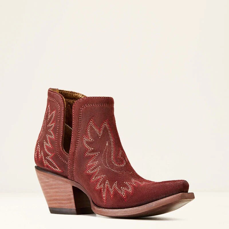 Ariat WMS Dixon Merlot Suede Bootie - Southern Soule Designs