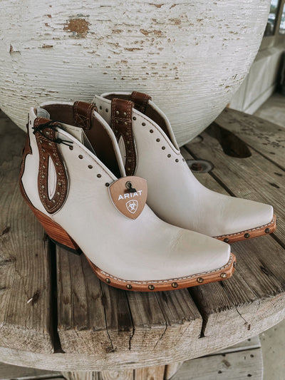 Ariat WMS Greeley Blanco Bootie - Southern Soule Designs