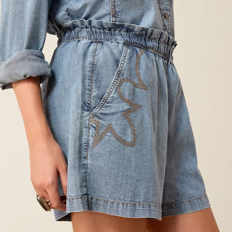 Ariat WMS Medium Blue Summer Shorts 10073554 - Southern Soule Designs