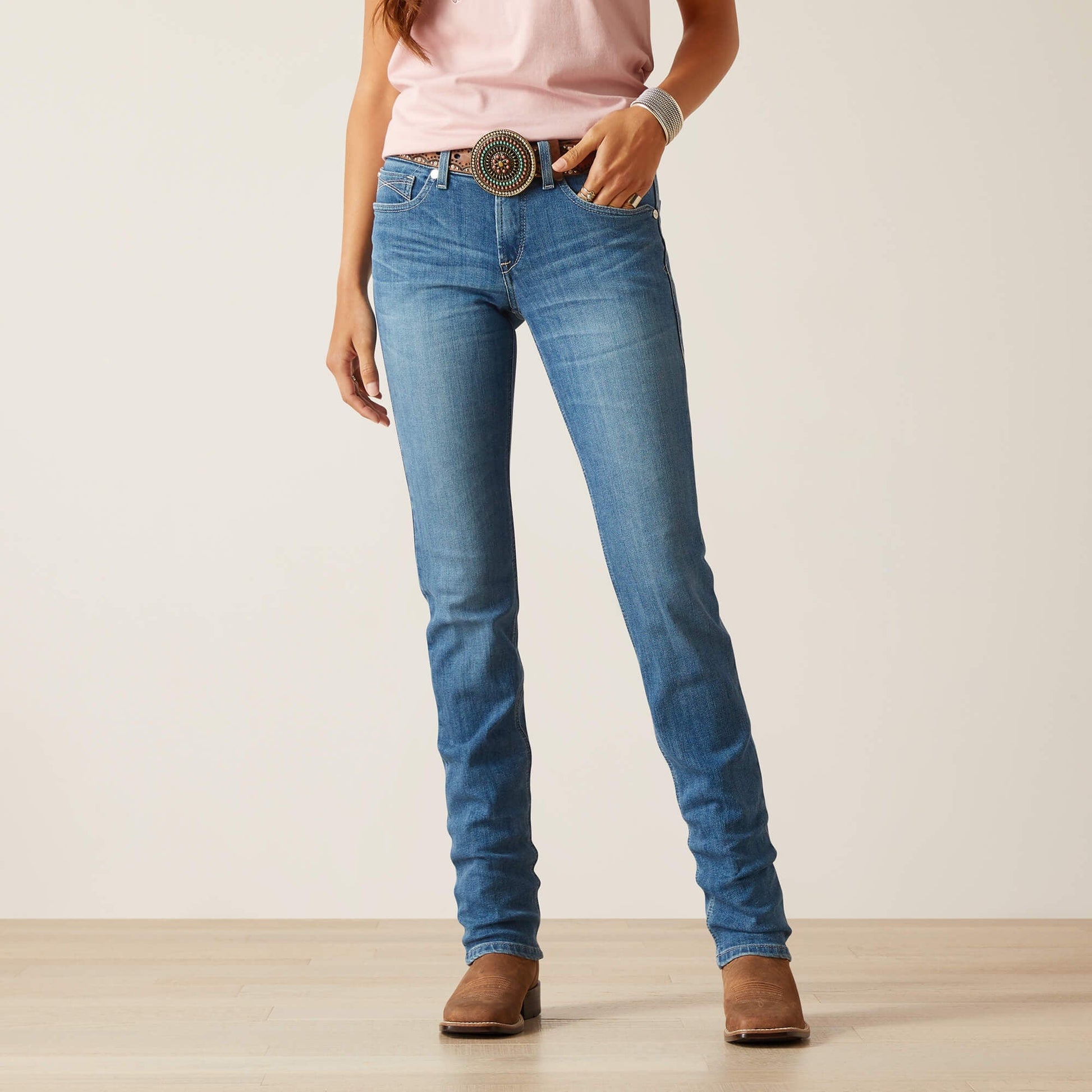 Ariat WMS Real PR Clover Strgt Mnnsta - Southern Soule Designs