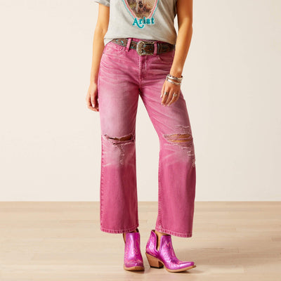 Ariat WMS ULT HR Pink Tomboy Wide Crop - Southern Soule Designs