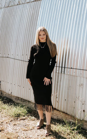 Ariat Women's Alicia Sweater Dress Black 10065954 - Southern Soule Designs
