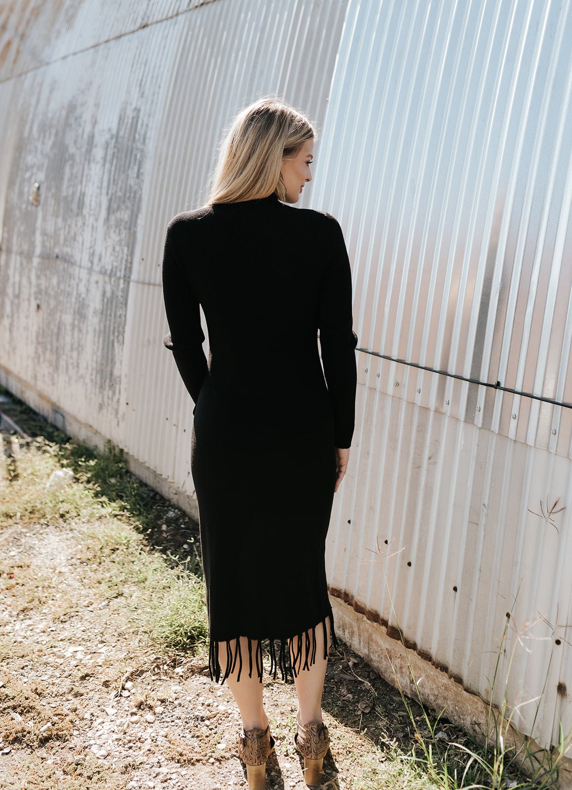 Ariat Women's Alicia Sweater Dress Black 10065954 - Southern Soule Designs