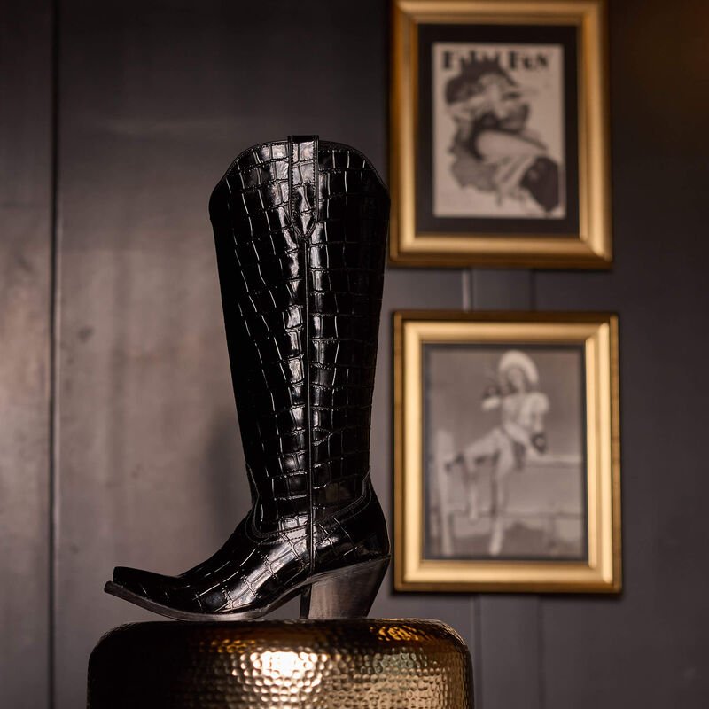 Ariat Women's Casanova Luxe Caviar Croc Print Boot 10063992 - Southern Soule Designs
