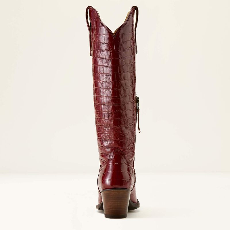 Ariat Women's Casanova Luxe Dubonnet Croc Print Boot 10063991 - Southern Soule Designs