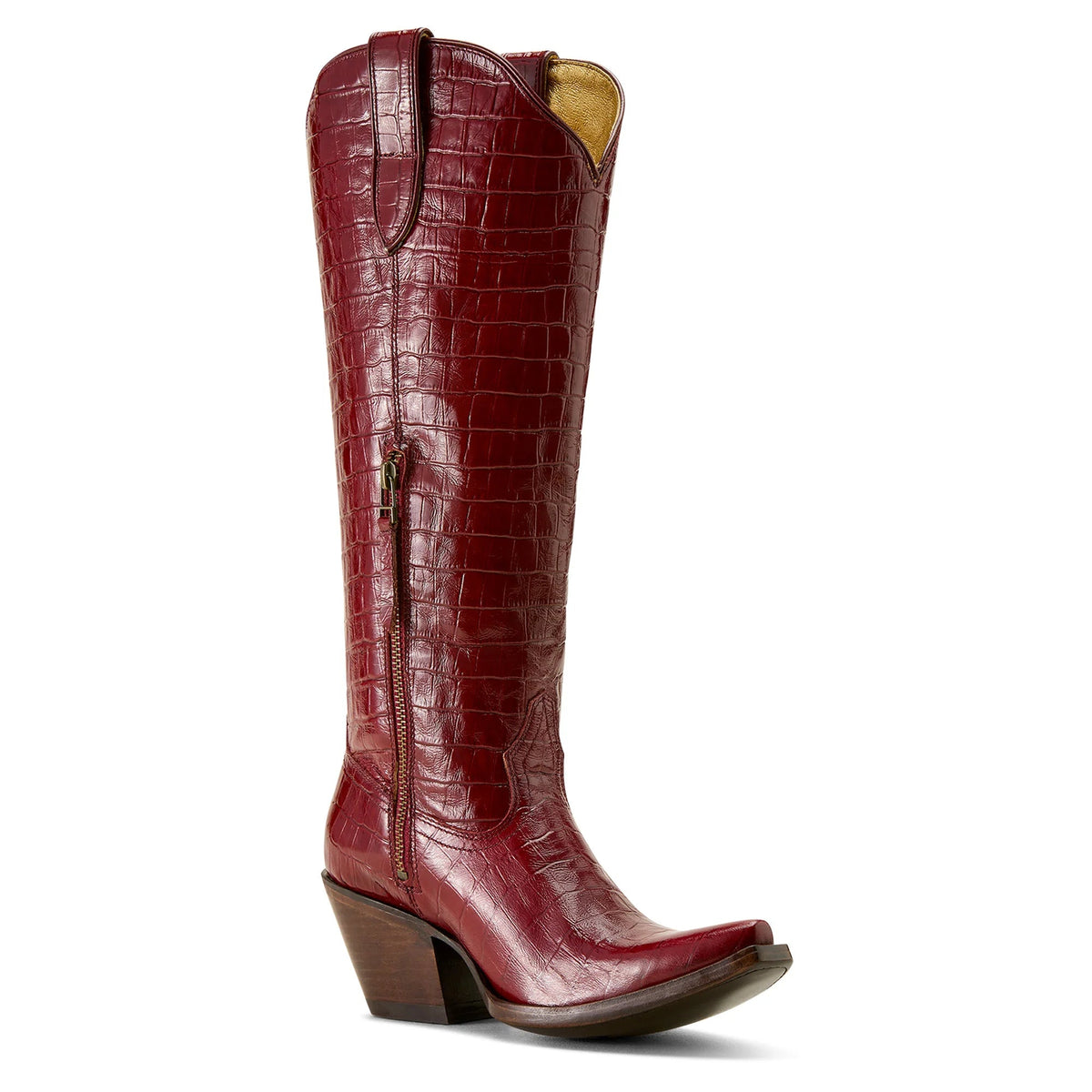 Ariat Women's Casanova Luxe Dubonnet Croc Print Boot 10063991 - Southern Soule Designs