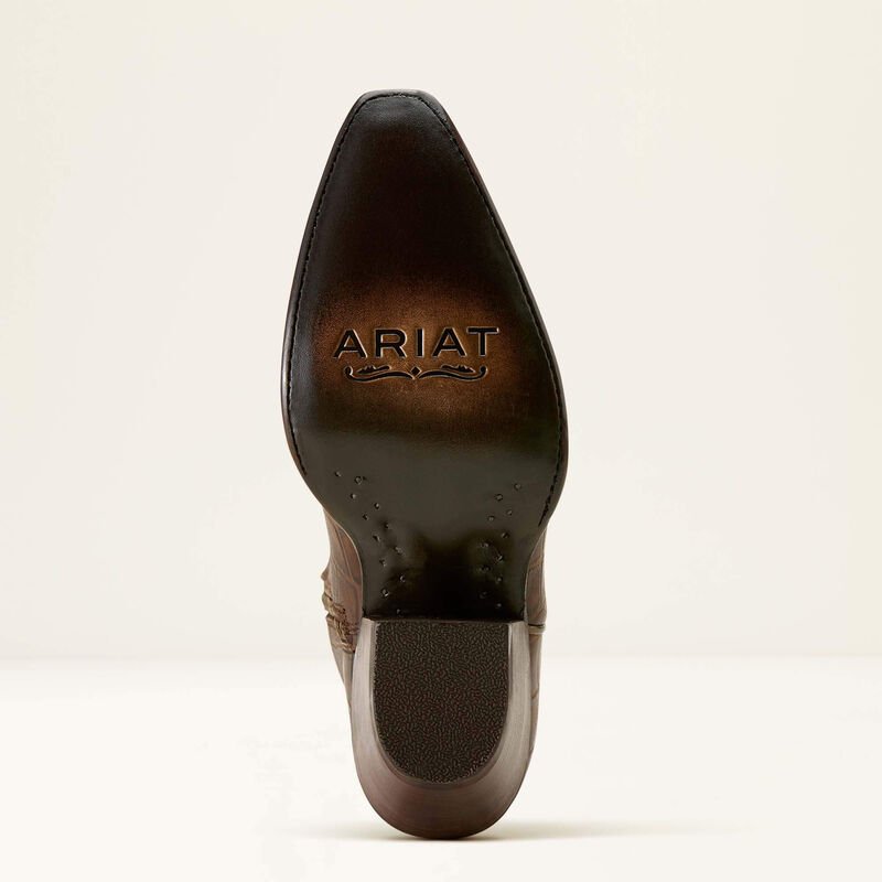 Ariat Women's Casanova X Toe Western Boot Luxe Espresso Croc Print 10061831 - Southern Soule Designs