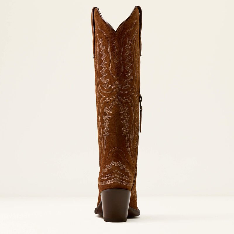 Ariat Women's Casanova X Toe Western Boot Oil Tan Suede - 10080418 - Southern Soule Designs
