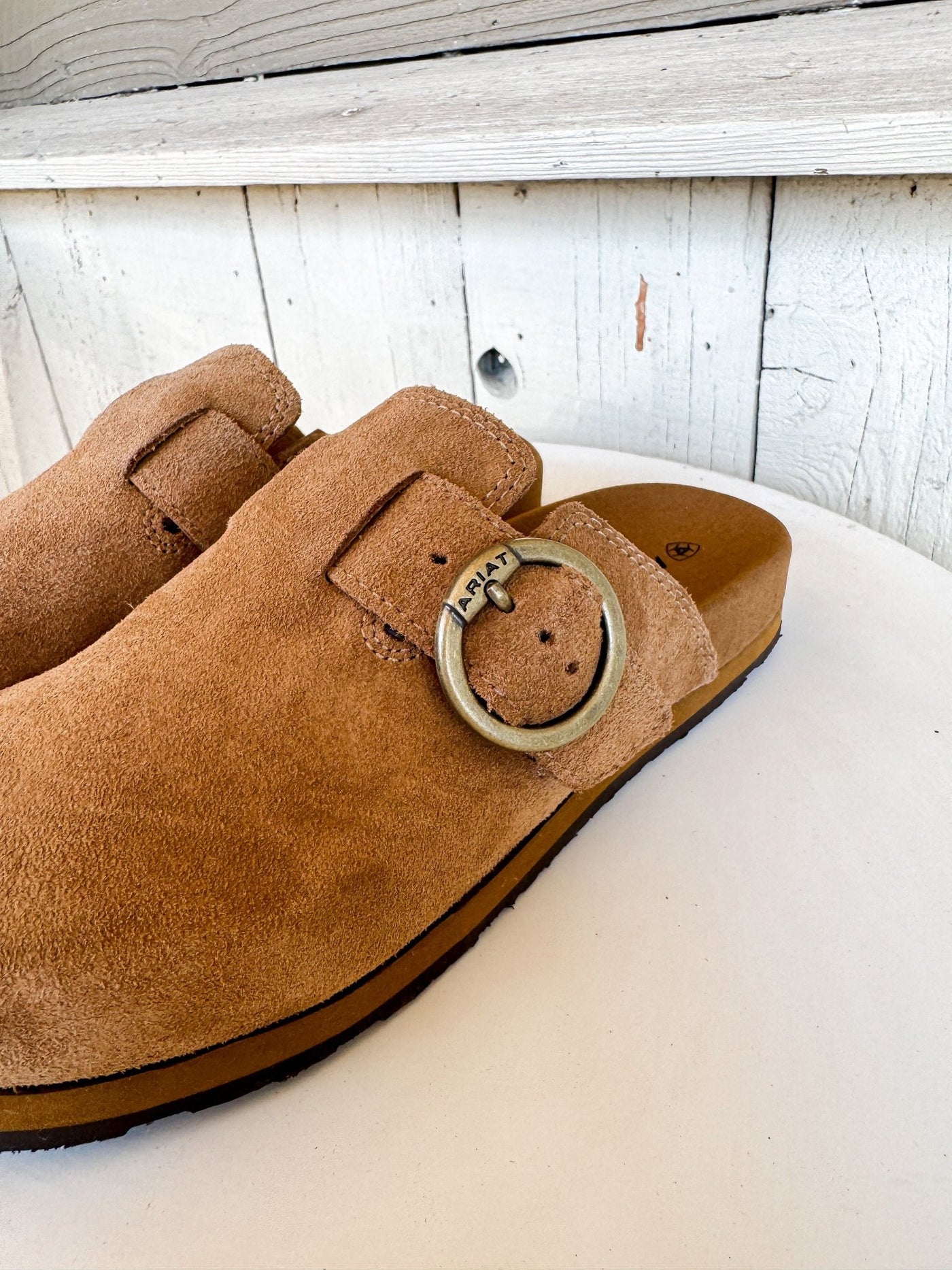 Ariat Women's Country Mule Caramel Suede 10061236 - Southern Soule Designs