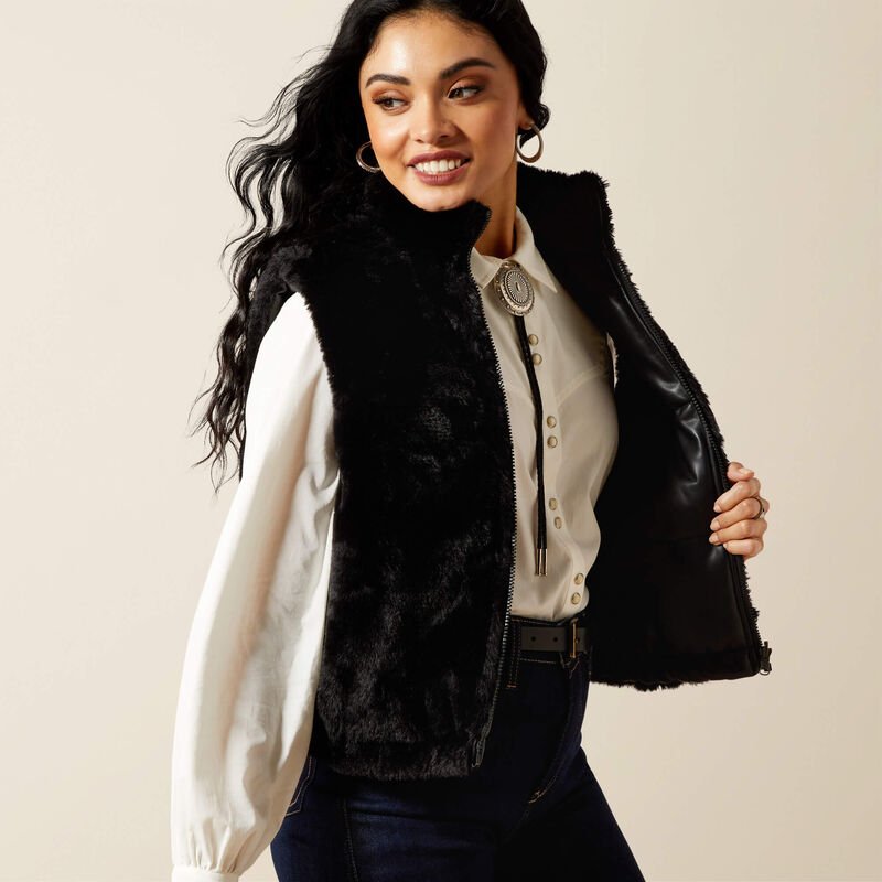 Ariat Women's Echo Reversible Vest Black 10065974 - Southern Soule Designs