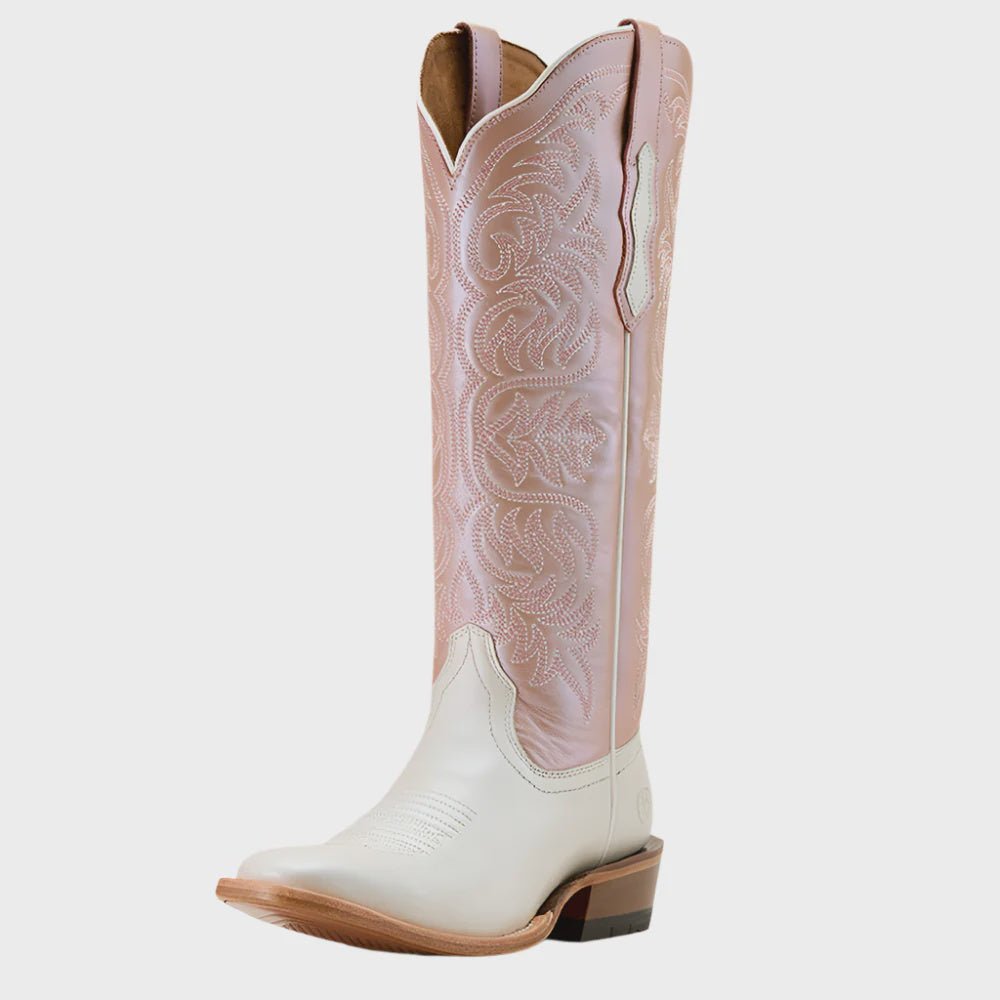 Ariat Women's Futurity Blanche Ivory Pearl/Pink Lavender Boot 10061327 - Southern Soule Designs