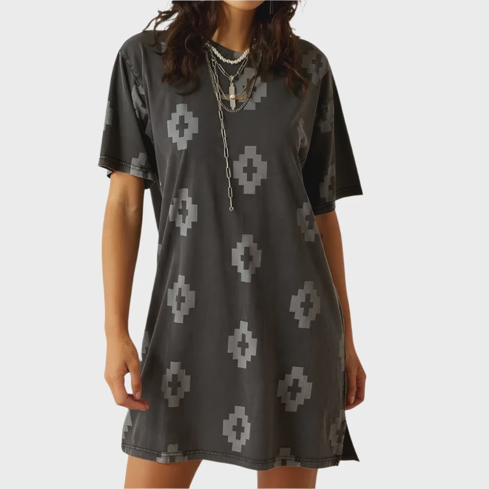 Ariat Women's Isela Tee Dress Southwest Print 10060380 - Southern Soule Designs