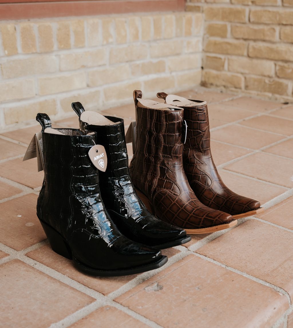 Ariat Women's Jade Boot Luxe Caviar Croc Print 10063822 - Southern Soule Designs