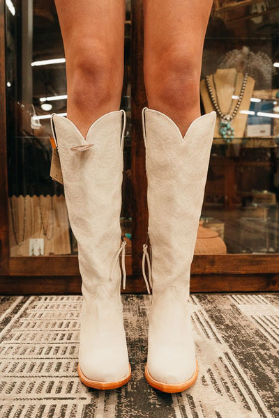 Ariat Women's Laramie StretchFit Western Boot Oyster Suede 10061215 - Southern Soule Designs