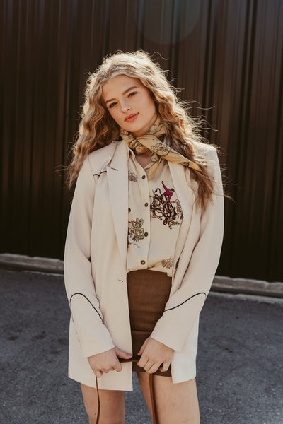 Ariat Women's Parton Blazer Summer Sand 10058547 - Southern Soule Designs