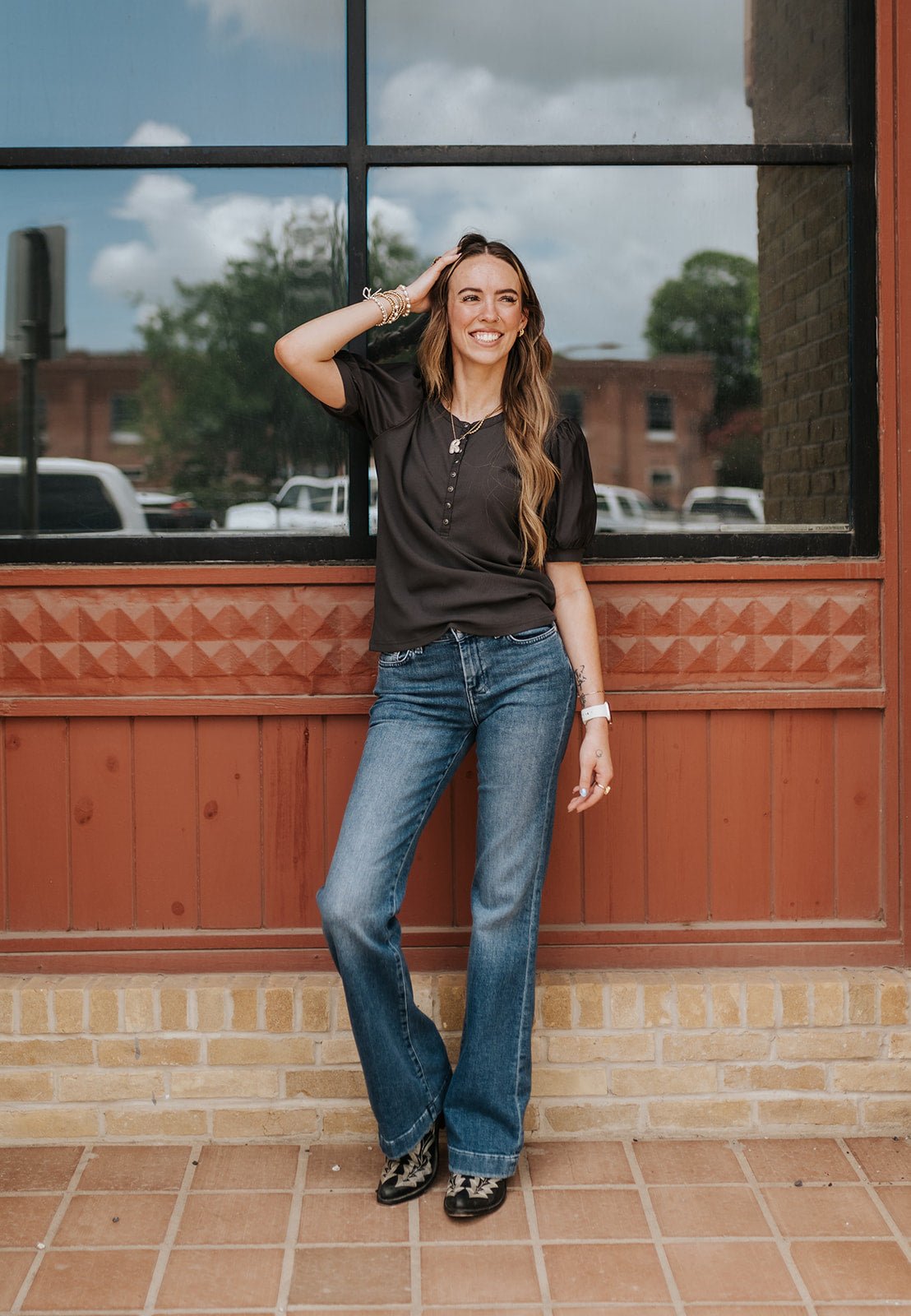 Ariat Women's Raven Oakley Snap Top 10073537 - Southern Soule Designs