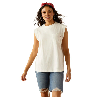 Ariat Women's repaired Tee Cloud Dancer 10054580 - Southern Soule Designs