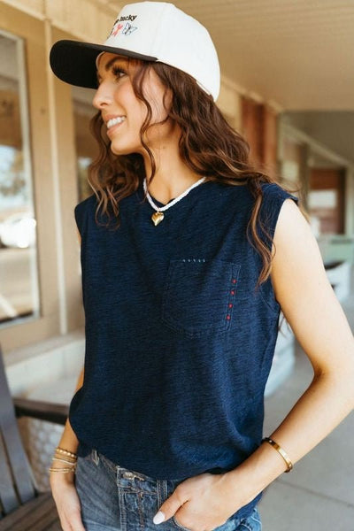 Ariat Women's Repaired Tee Indigo 10054581 - Southern Soule Designs