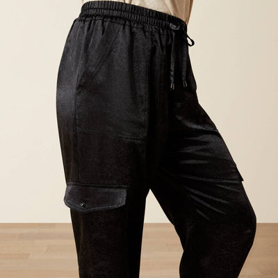 Ariat Women's Silky Cargo Pants Black 10065975 - Southern Soule Designs