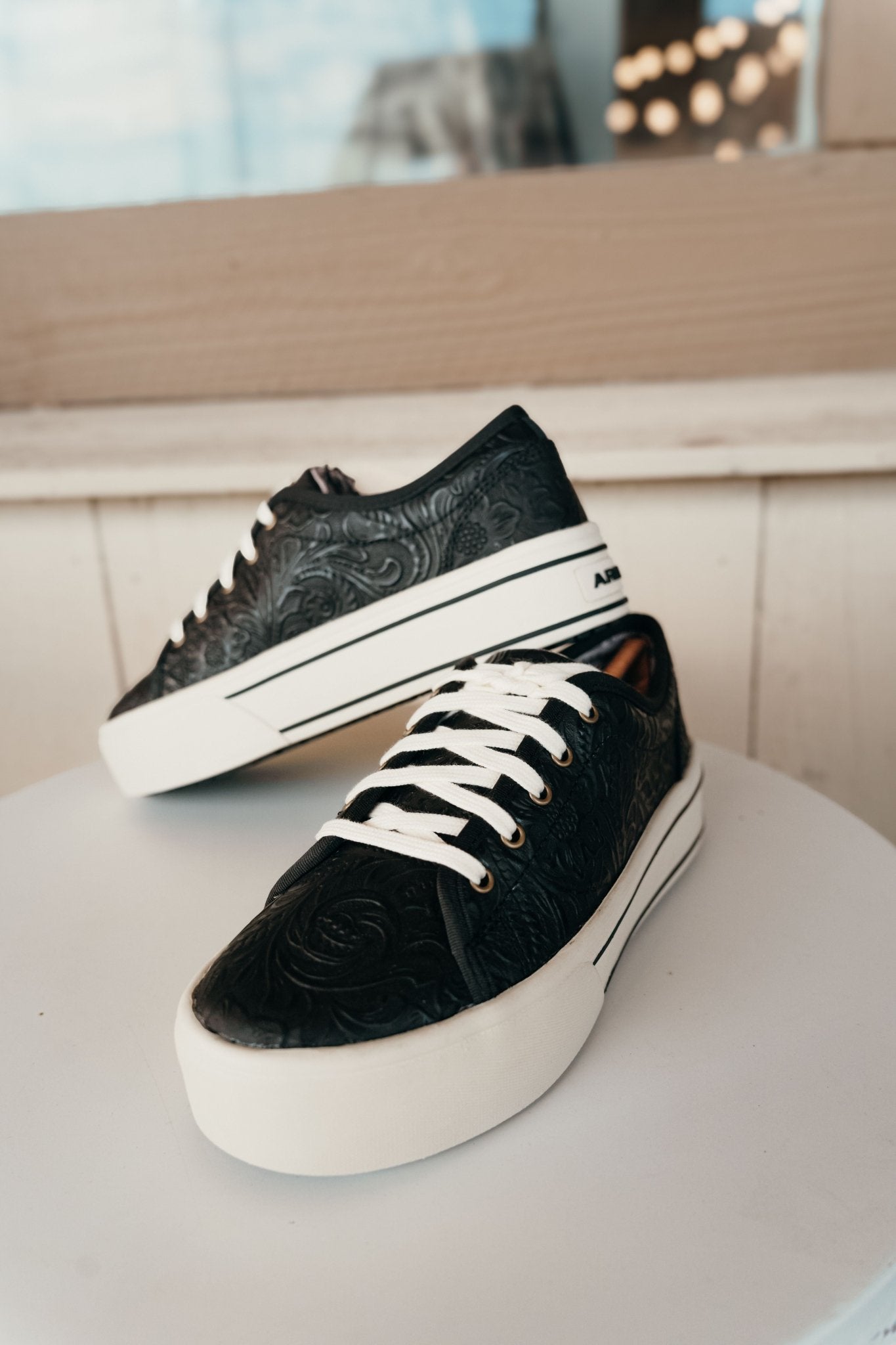 Ariat Women's Sklyar Shoe Black Floral Emboss - Southern Soule Designs