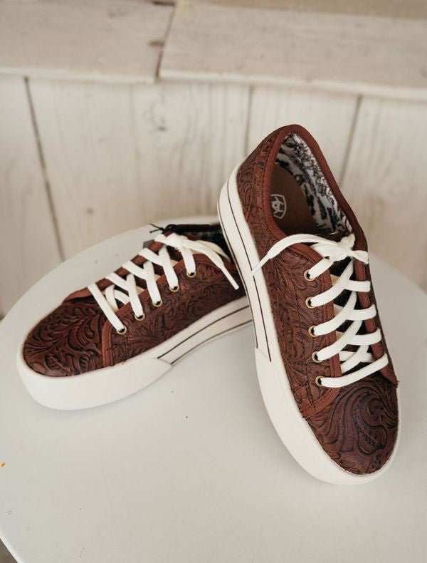 Ariat Women's Skylar Brown Floral Emboss 10061258 - Southern Soule Designs