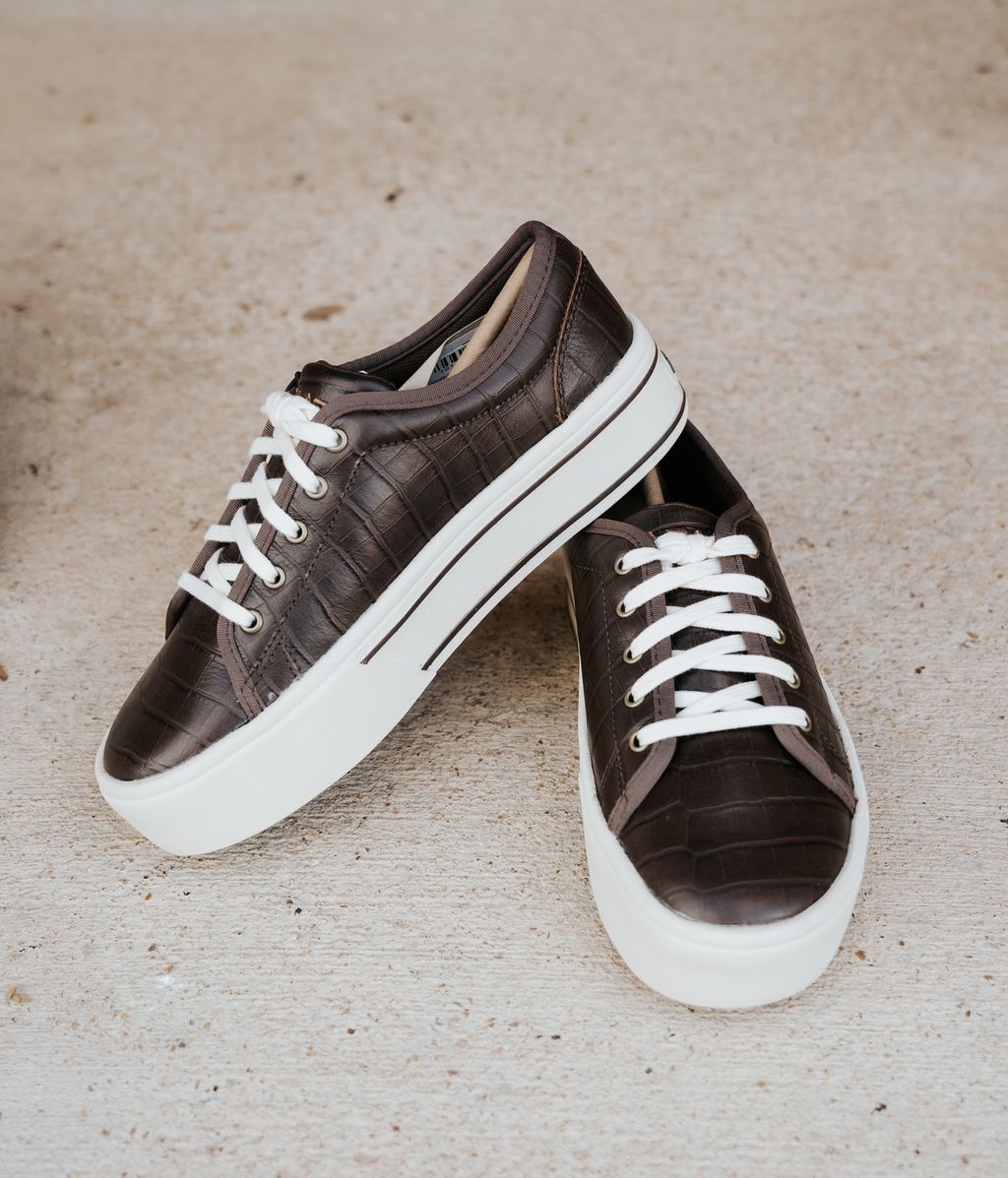 Ariat Women's Skylar Luxe Espresso Croc Print 10063890 - Southern Soule Designs