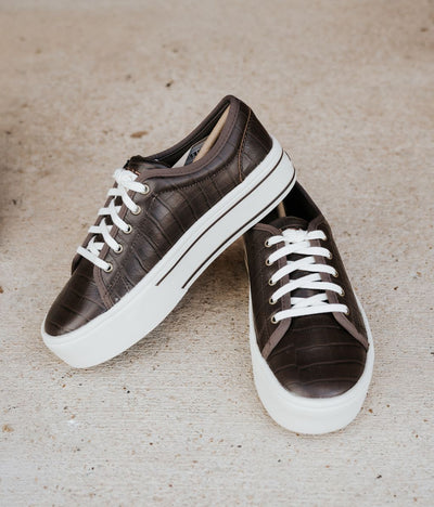 Ariat Women's Skylar Luxe Espresso Croc Print 10063890 - Southern Soule Designs