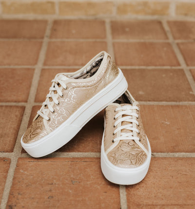 Ariat Women's Skylar Shoe Pearl Floral Emboss 10063887 - Southern Soule Designs